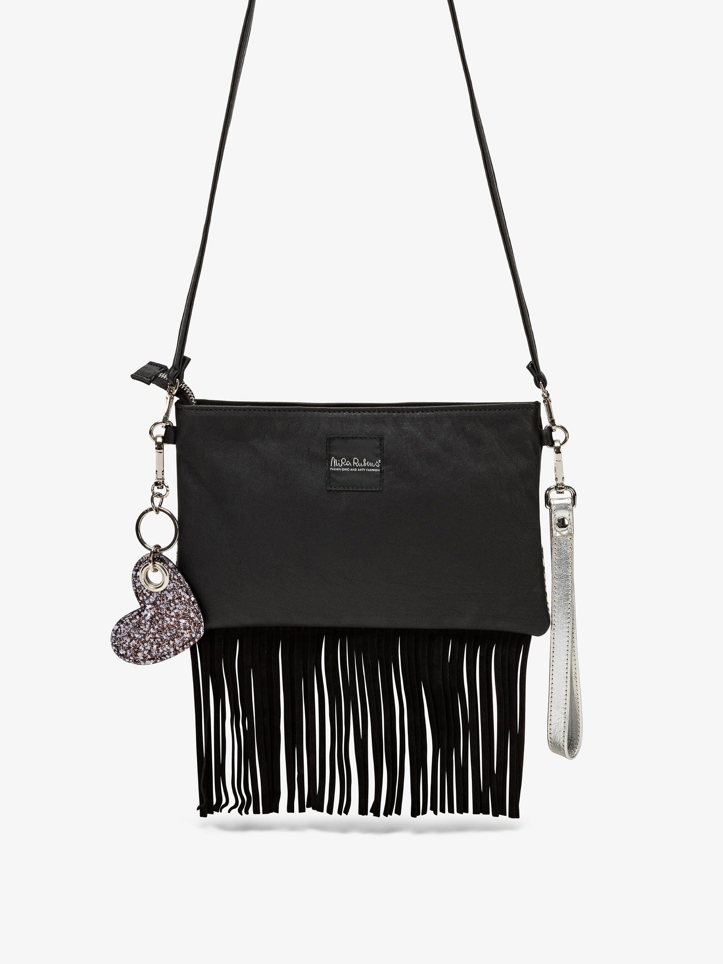 MINIBAG FRANGE - ZEBRINA SILVER