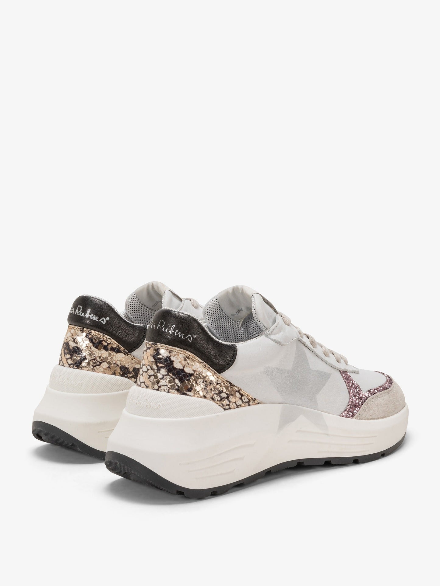 CHUNKY SNEAKERS STINGER PYTHON ROSE - STELLA