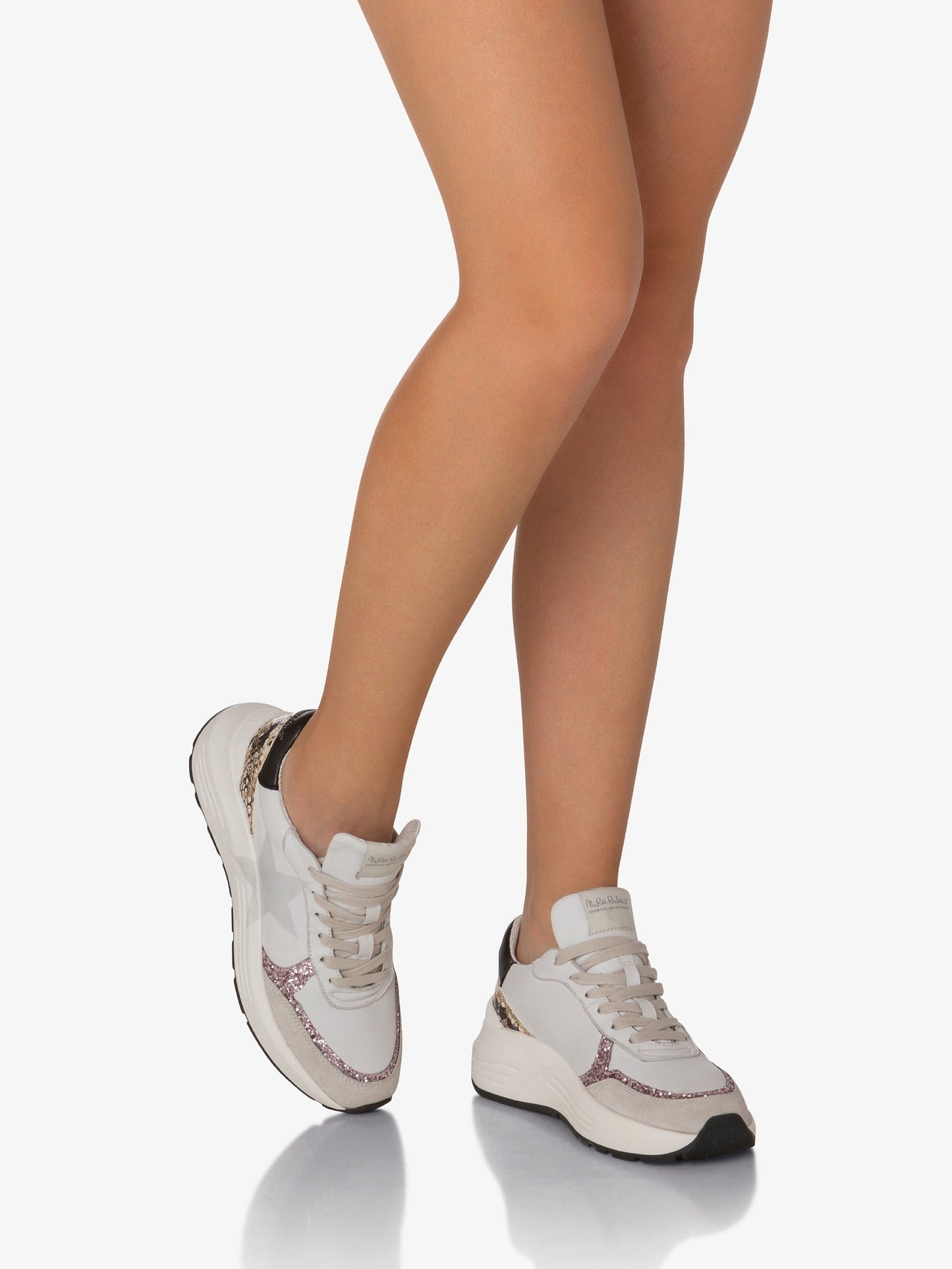 CHUNKY SNEAKERS STINGER PYTHON ROSE - STELLA