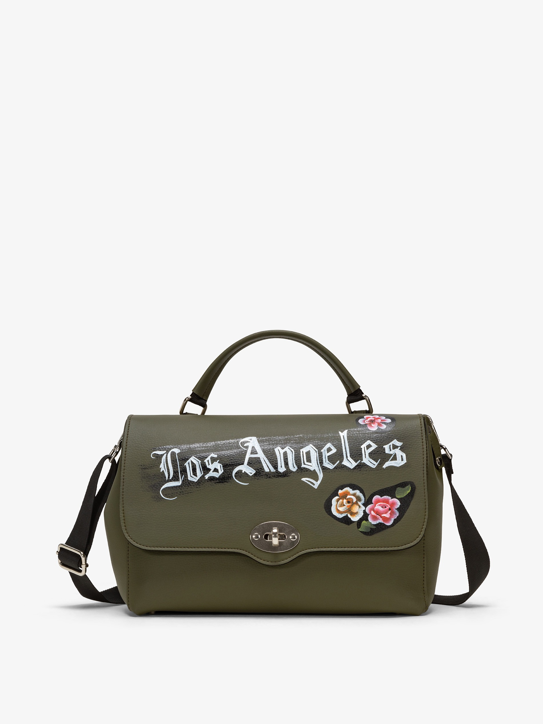 Nira Rubens EASY SATCHEL - MILITARY LOS ANGELES FLOWERS