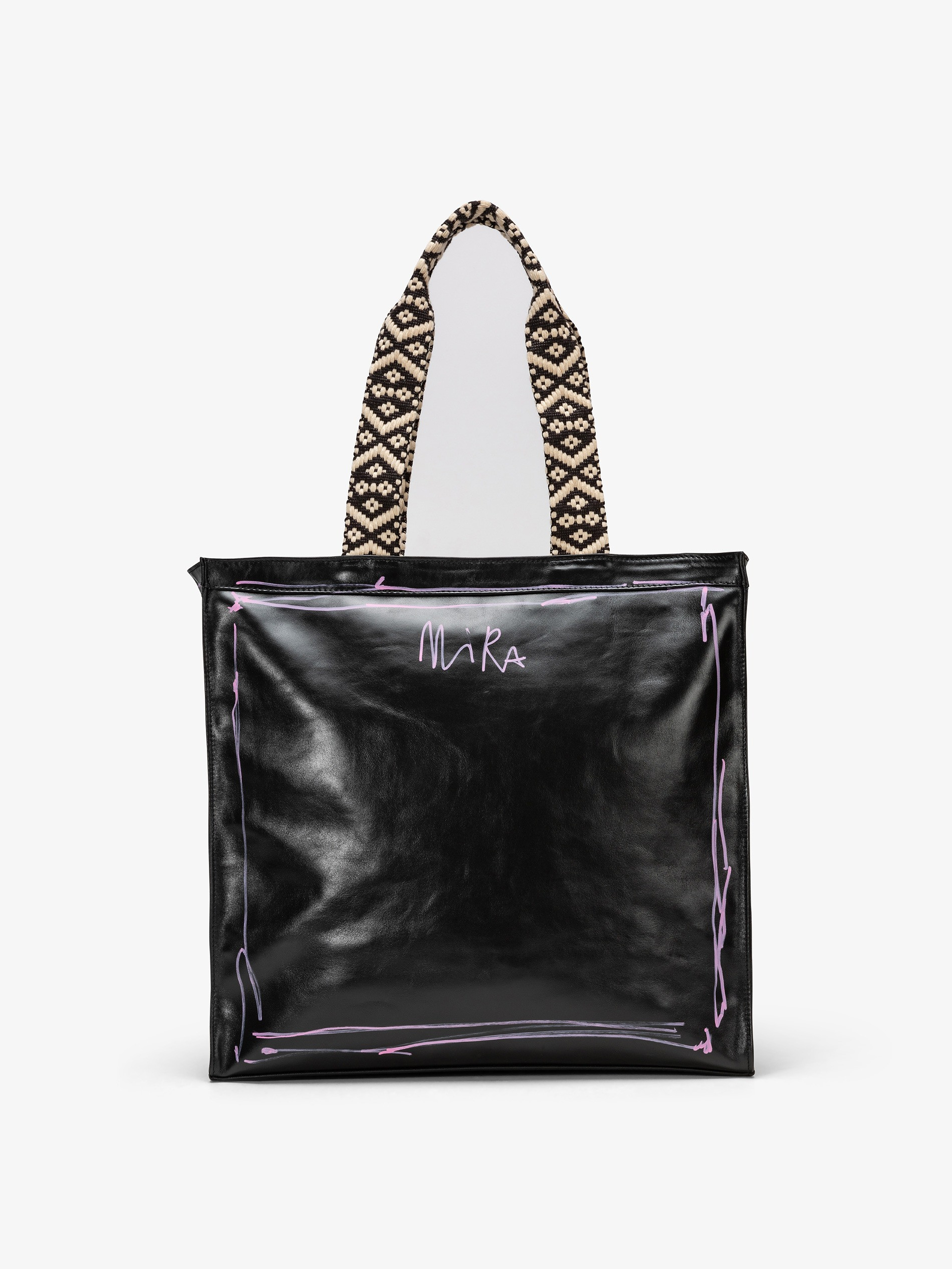 Nira Rubens SHOPPING BAG BLACK GLOSSY - STREET